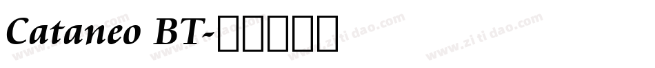 Cataneo BT字体转换